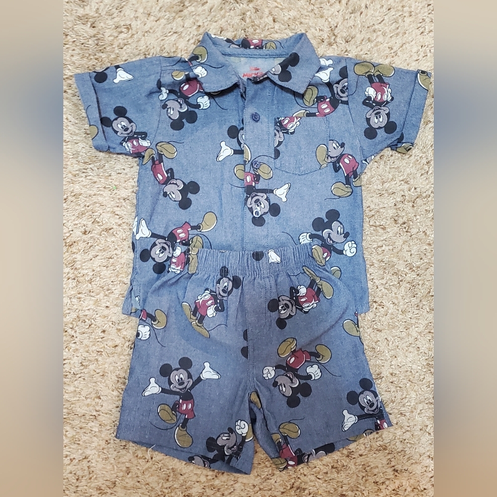 Two Piece Mickey Mouse Set Size 18 months